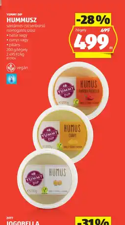 ALDI Yummy Dip Hummusz ajánlat