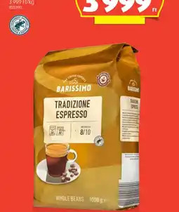 ALDI Barissimo Tradizione Espresso ajánlat
