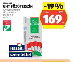 ALDI UHT Főzőtejszín ajánlat