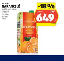 ALDI Rio d'Oro Narancslé ajánlat