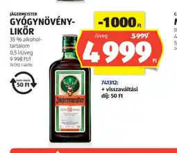ALDI J 50 Ftgermeister Gygynövény-likőr ajánlat