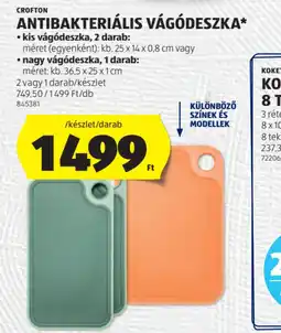 ALDI Crofton Antibakteriális Vágdeszka ajánlat