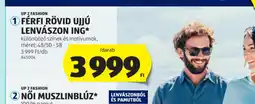 ALDI Férfi rövid ujjú lenvászon ing ajánlat
