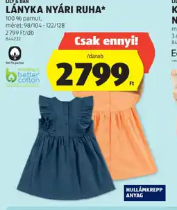 ALDI Lily 3499 Ft/szett 845351 Dan Lányka Nyári Ruha ajánlat