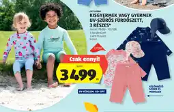 ALDI Lily & Dan Kisgyermek vagy gyermek UV-szűrős fürdőszett ajánlat