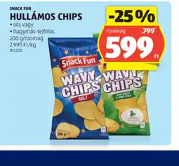 ALDI Snack Fun Hullámos Chips ajánlat