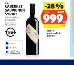 ALDI Cabernet Sauvignon Syrah ajánlat