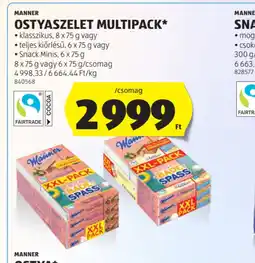 ALDI Manner Ostyaszelet Multipack ajánlat