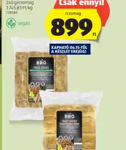 ALDI BBQ Vegán Toastrudak ajánlat