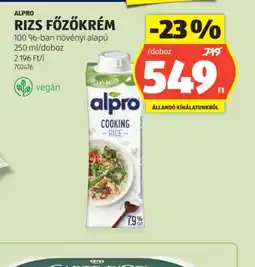 ALDI Alpro Rizs Főzőkrém ajánlat