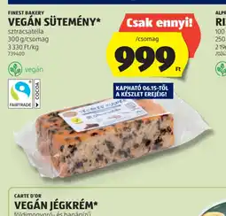 ALDI Vegan Sütemény ajánlat