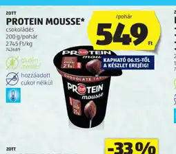 ALDI Zott Protein Mousse ajánlat