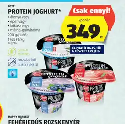 ALDI Zott Protein Joghurt ajánlat