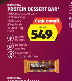 ALDI BiotechUSA Protein Dessert Bar ajánlat