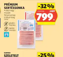 ALDI Prémium Sertéssonka ajánlat