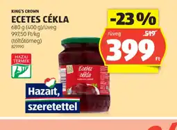 ALDI King's Crown Ecetes Cékla ajánlat