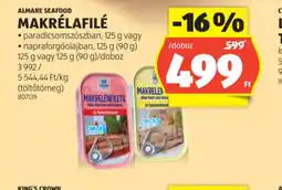 ALDI Almare Seafood Makrélafilé ajánlat