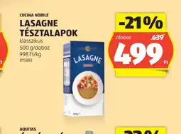 ALDI Lasagne Tésztalapok ajánlat