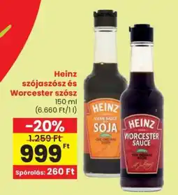 Spar Heinz szójaszósz és Worcester szósz ajánlat