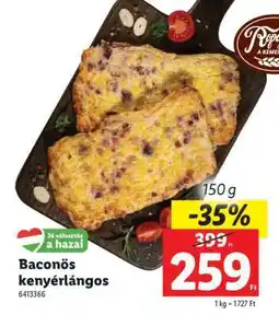Lidl Baconös kenyérlángos ajánlat