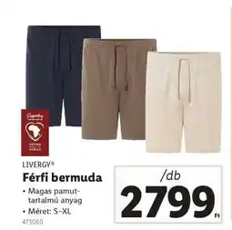 Lidl LIVERGY Férfi bermuda ajánlat