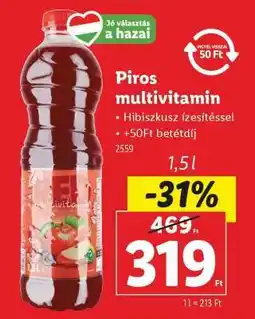 Lidl Piros multivitamin ajánlat