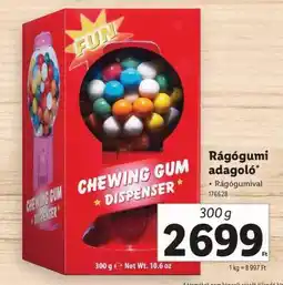 Lidl Rágógumi adagoló ajánlat