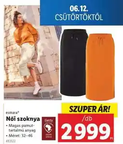 Lidl Női szoknya ajánlat