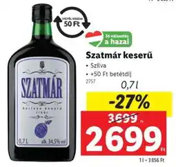 Lidl Szatmár keserű ajánlat