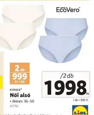 Lidl esmara Női alsó ajánlat