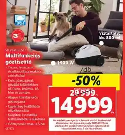 Lidl SILVERCREST Multifunkciós gőztisztító ajánlat