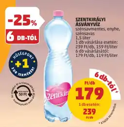 PENNY Szentkirályi ásványvíz ajánlat