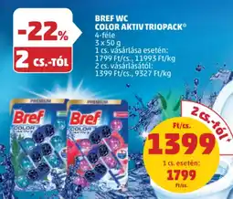 PENNY Bref WC Color Aktiv triopack ajánlat