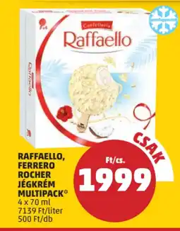 PENNY Raffaello, Ferrero Rocher jégkrém multipack ajánlat