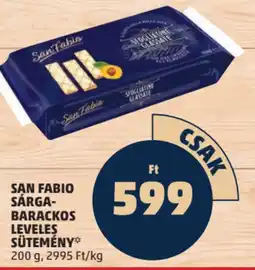 PENNY San Fabio sárgabarackos leveles sütemény ajánlat