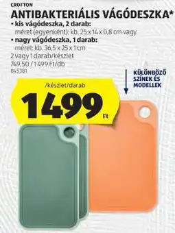 ALDI Crofton Antibakteriális Vágódeszka ajánlat