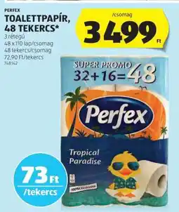 ALDI Perfex Toalettpapír, 48 tekercs ajánlat