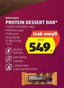 ALDI BIOTECHUSA PROTEIN DESSERT BAR ajánlat