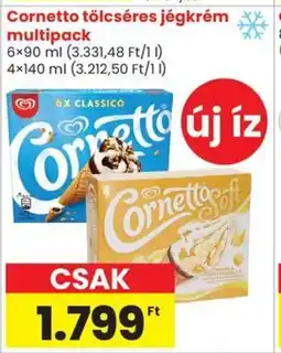 Spar Cornetto tölcséres jégkrém multipack ajánlat