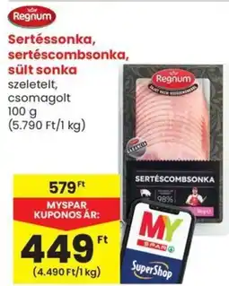 Spar Regnum Sertéssonka, sertéscombsonka, sült sonka ajánlat