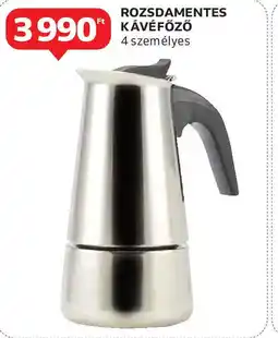 Auchan Rozsdamentes kávéfőző ajánlat