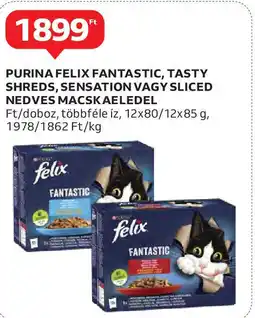 Purina felix fantastic, tasty shreds, sensation stb.