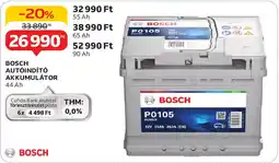 Auchan Bosch autóindító akkumulátor ajánlat