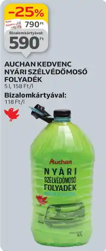 Auchan Auchan kedvenc nyári szélvédőmosó folyadék ajánlat