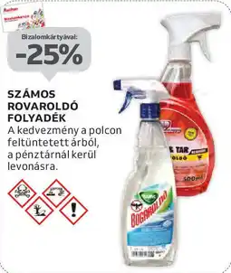 Auchan Számos rovaroldó folyadék ajánlat