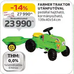 Auchan Farmer traktor utánfutóval ajánlat