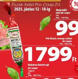 Coop Nádudvar rántott sajt abc szuper ajánlat