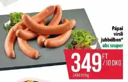 Coop Pápai virsli juhbélben ajánlat