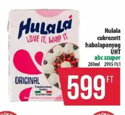 Coop Hulala cukrozott habalapanyag uht ajánlat