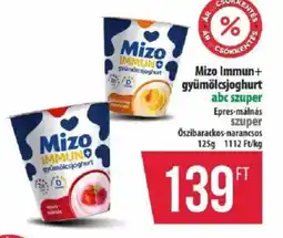 Coop Mizo Immun+ gyümölcsjoghurt ajánlat